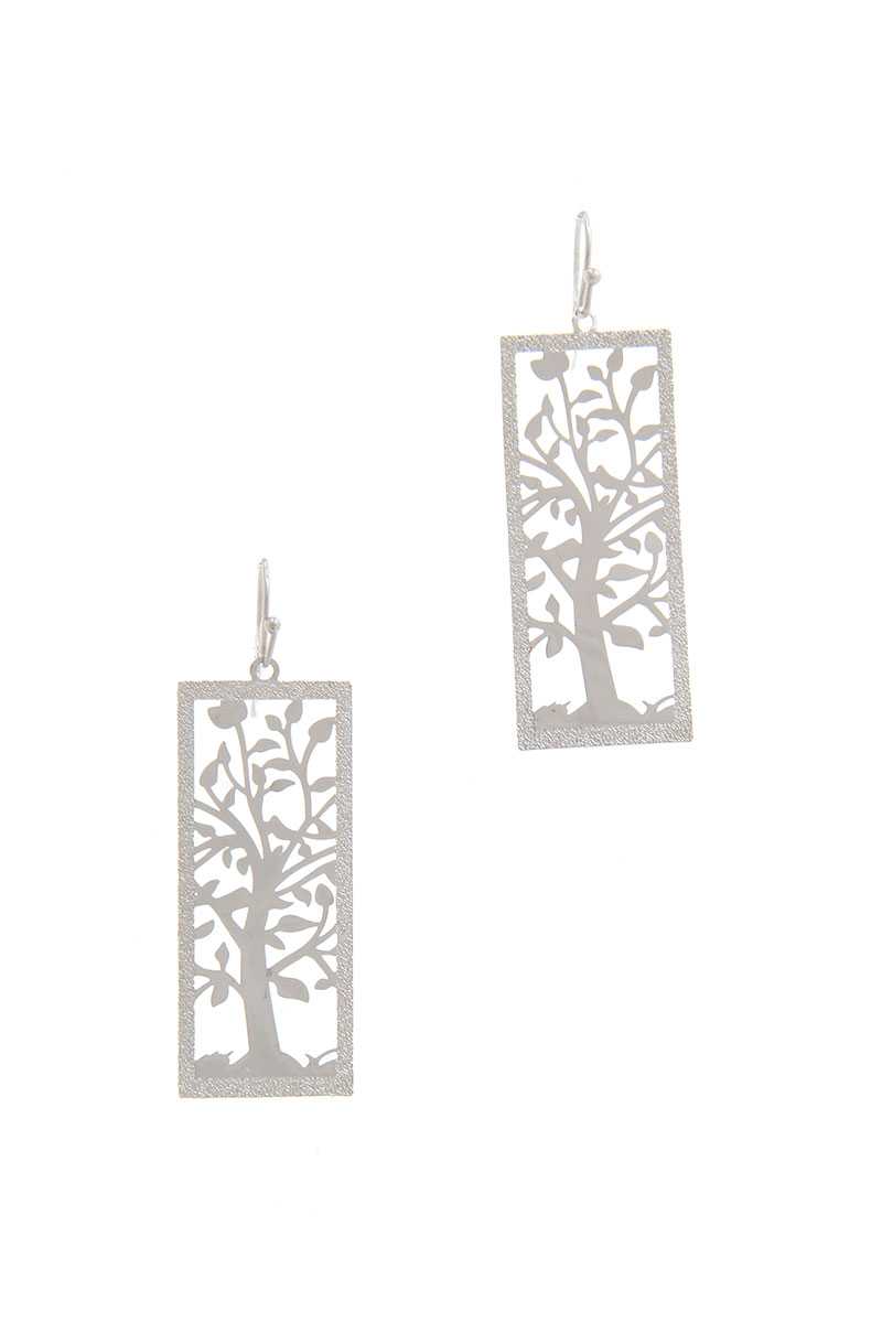 Cut Out Tree Earring